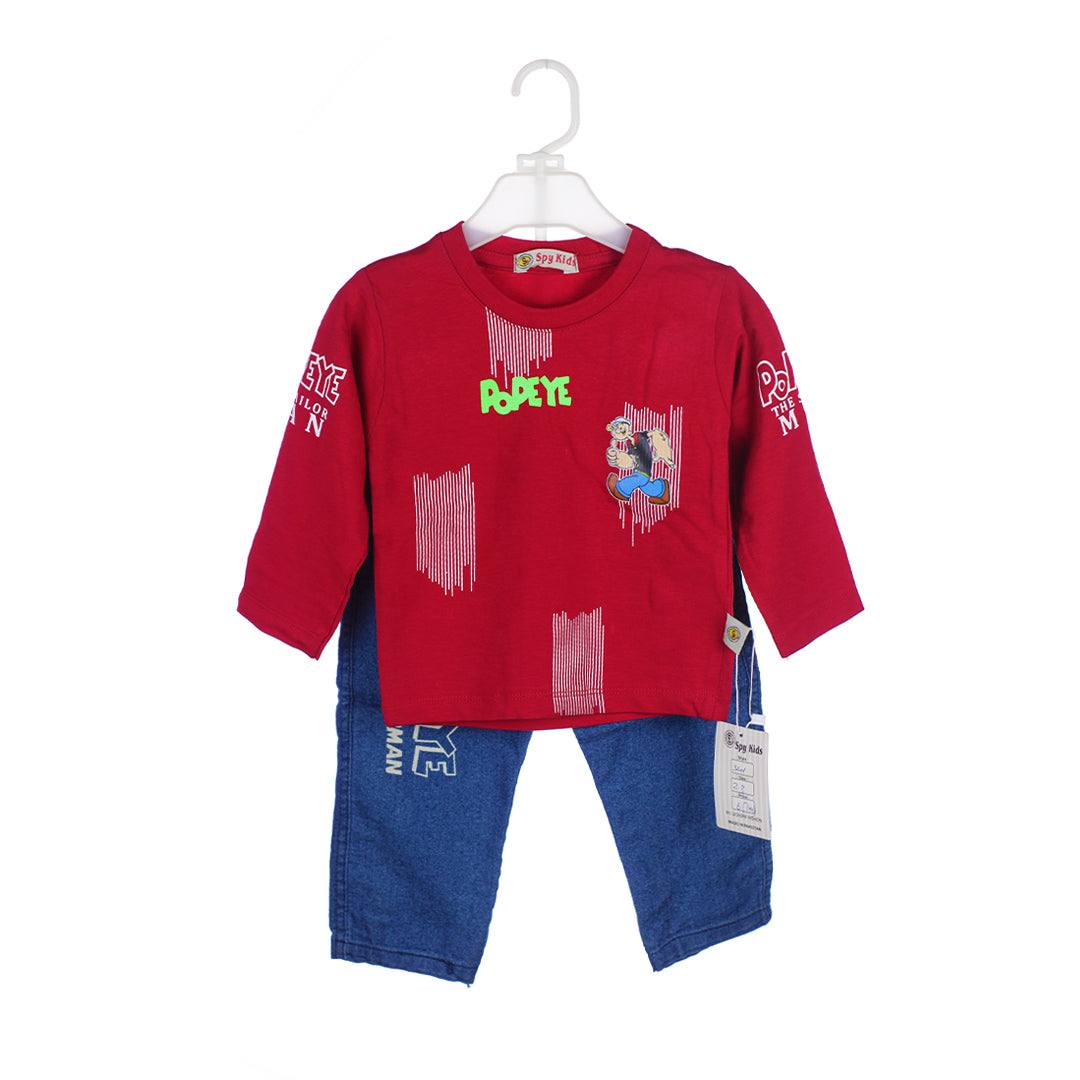 2-Piece Popeye Sweatshirt & Jeans Set