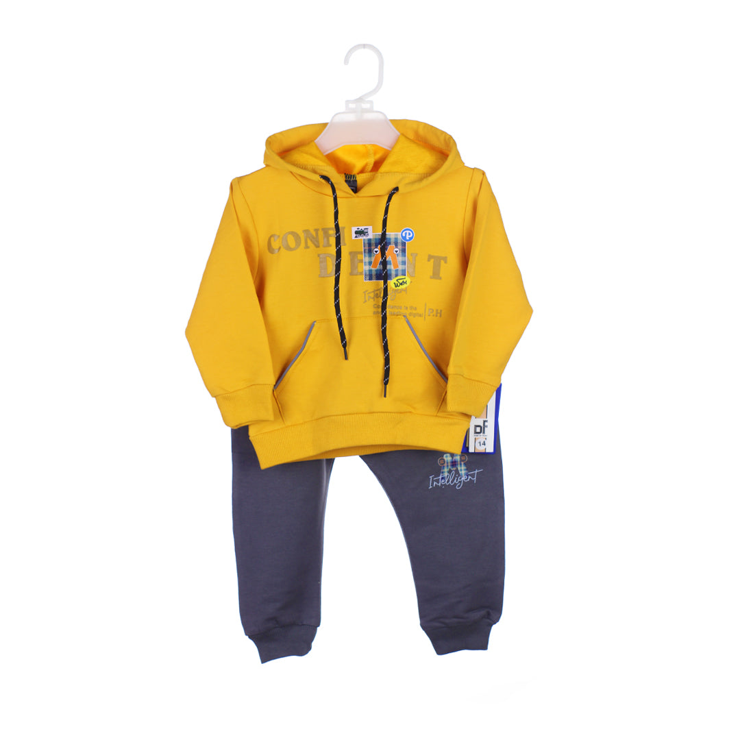 2-Piece "Confident" Hoodie & Jogger Pant Set for Boys