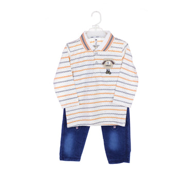 Boys' Polo Shirt and Jeans Set