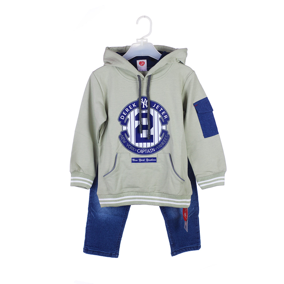 Boys' New York Yankees Hoodie and Jeans Set