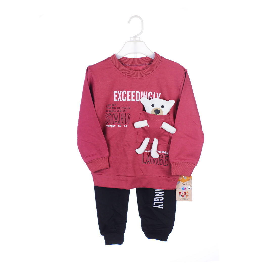 Playful Pocket Terry Cloth Boys' Trouser Shirt