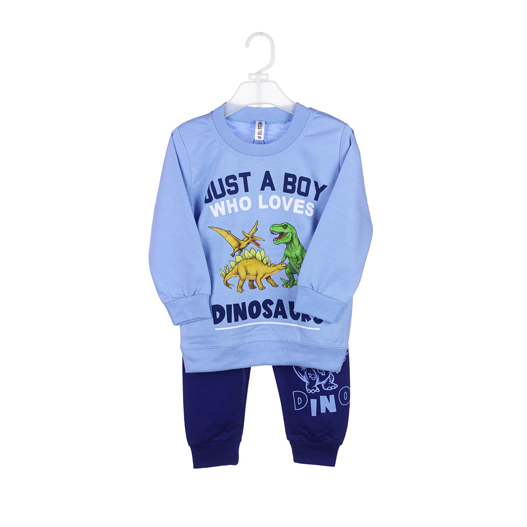 Boys' Dinosaur Crewneck and Trouser Set