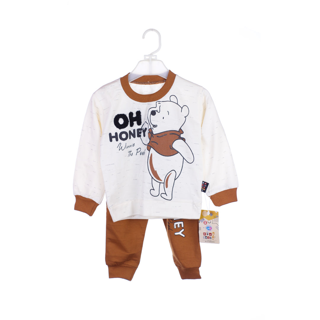 "Oh Honey" Terry Cloth Trouser Shirt