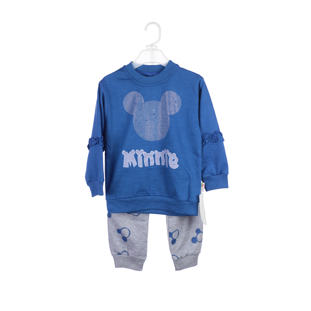 Cute Minnie Mouse Cozy Trouser Shirt Set