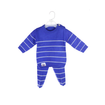 Infant's Classic Striped Knit Sweater and Pants Set