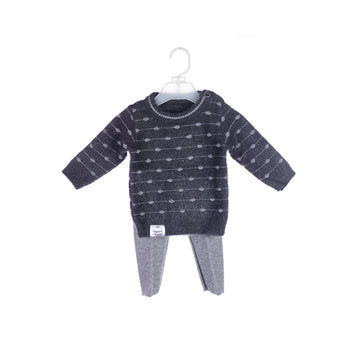 Baby's Ultra-Soft Rabbit Wool Sweater and Trouser Set