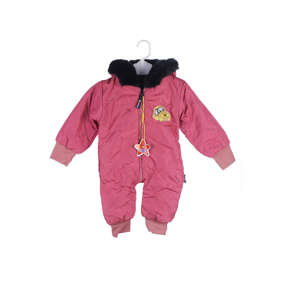 Infant Quilted Hooded Winter Romper Snowsuit