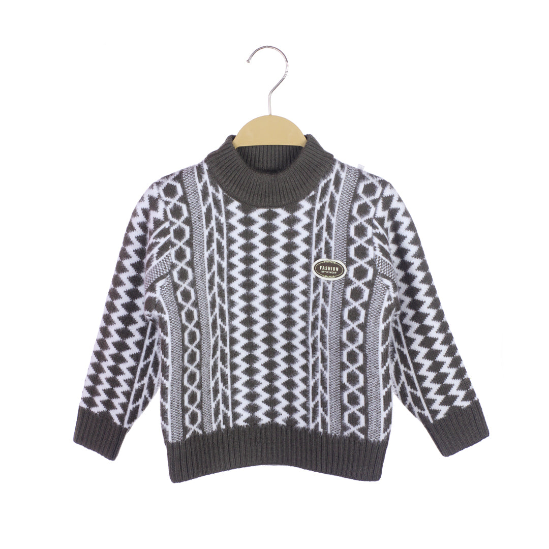 BOY'S WINTER RABBIT WOOL SWEATER