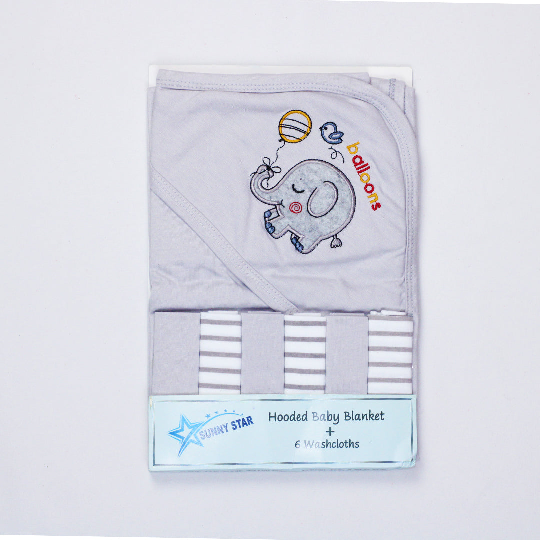 BABY WRAPPING SHEET & FACE TOWEL SET