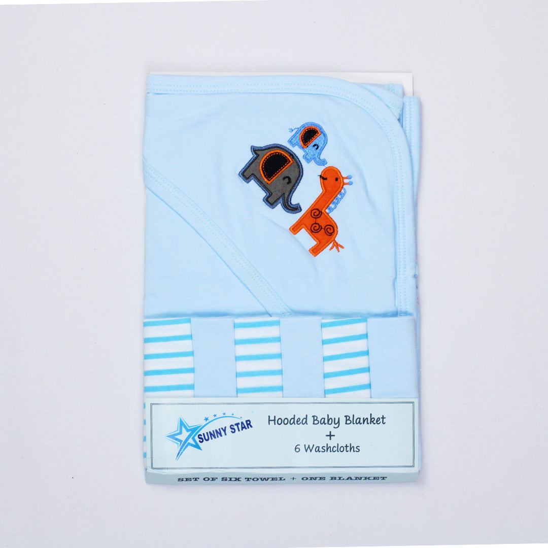 BABY WRAPPING SHEET & FACE TOWEL SET