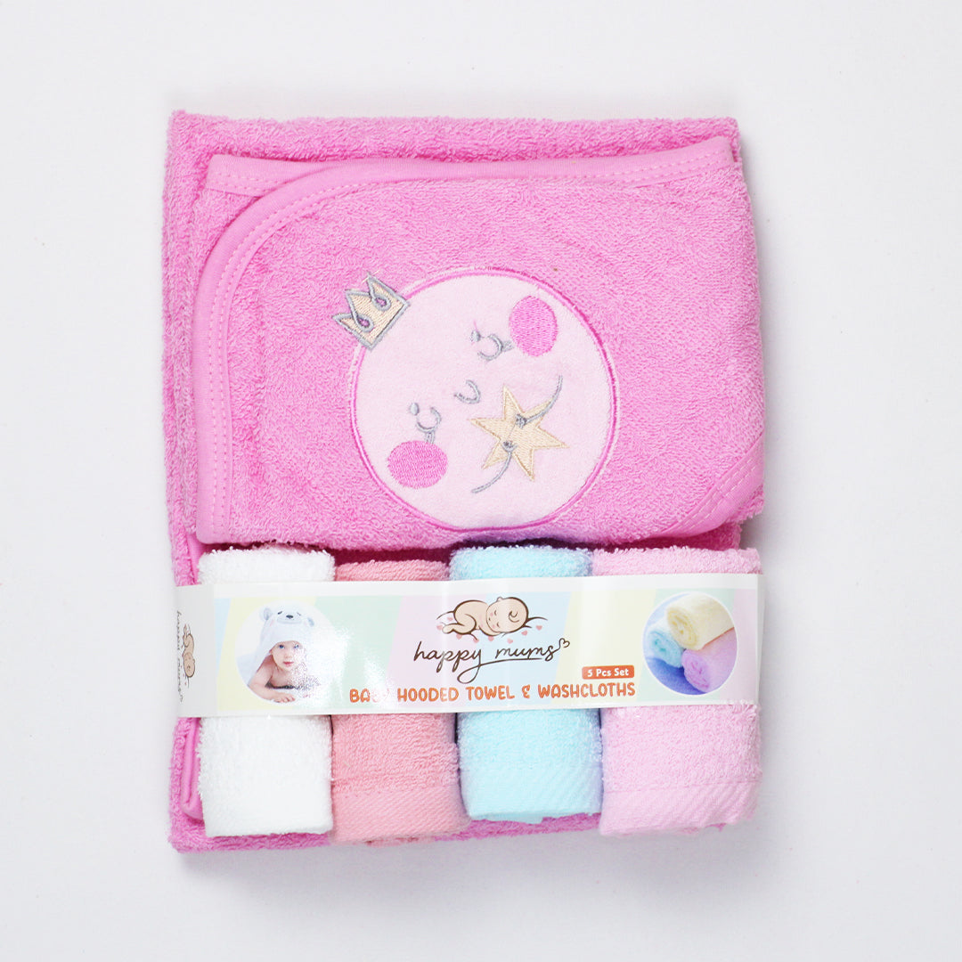 BABY BATH & FACE TOWEL SET