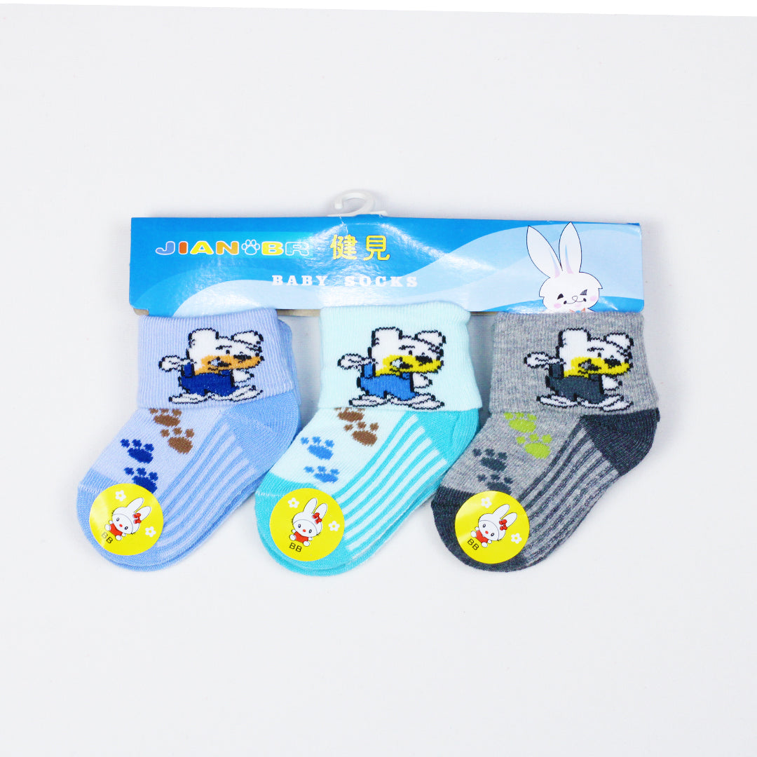 BABY'S 3 PAIR SOCKS (0-12M)
