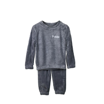 Kids Imported Fluffy Fur Night Suit β Grey