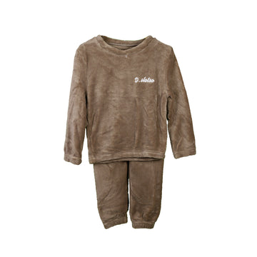 Kids Fluffy Fur Night Suit β Brown
