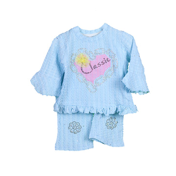 Baby Girls Bubble Stuff Trouser Shirt