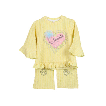 Baby Girls Bubble Stuff Trouser Shirt