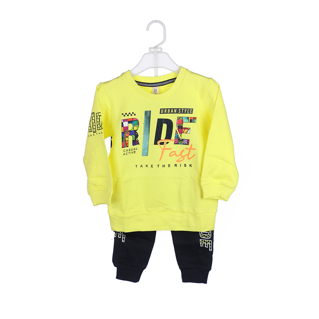 Boys 2-Piece Trouser & Shirt Set – Ride Fast Print