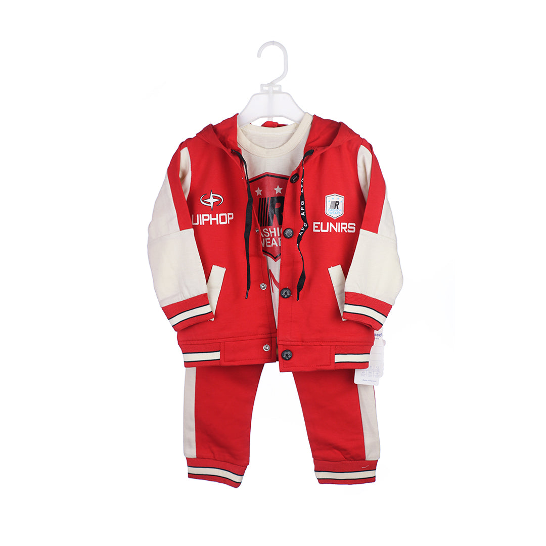 3-Piece Boys' Outfit Set | Hooded Jacket & Sweatpants