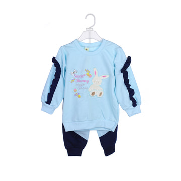 2-Piece "Sweet Bunny" Sweatshirt & Jogger Pant Set