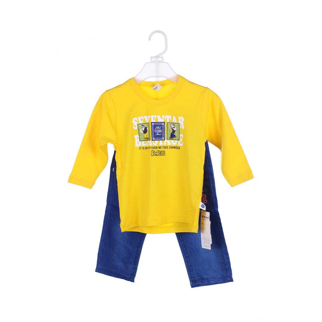 2-Piece Popeye Shirt & Jeans Set for Boys