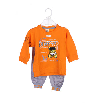 2-Piece "Cool Teddy" Sweatshirt & Jogger Set