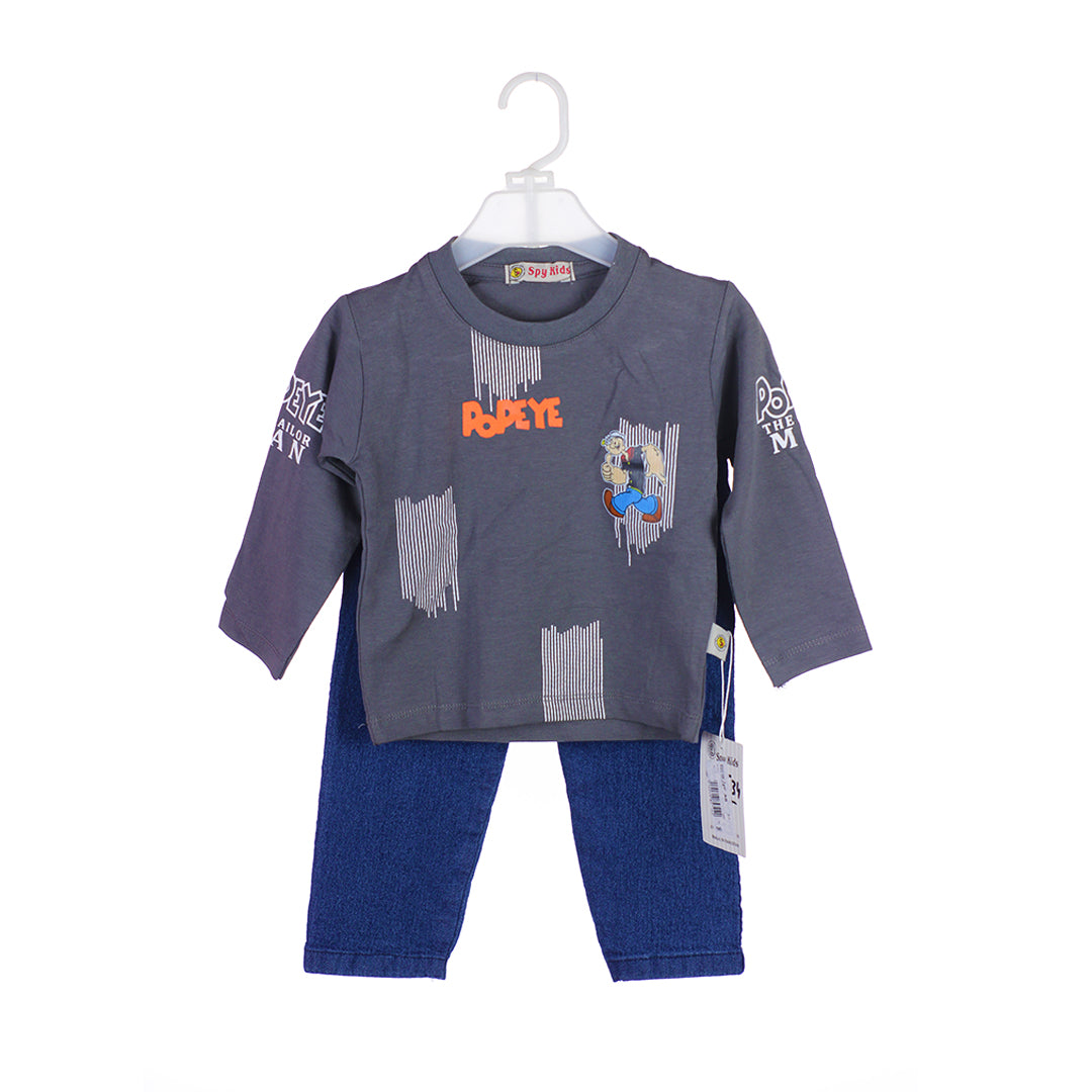2-Piece Popeye Sweatshirt & Jeans Set