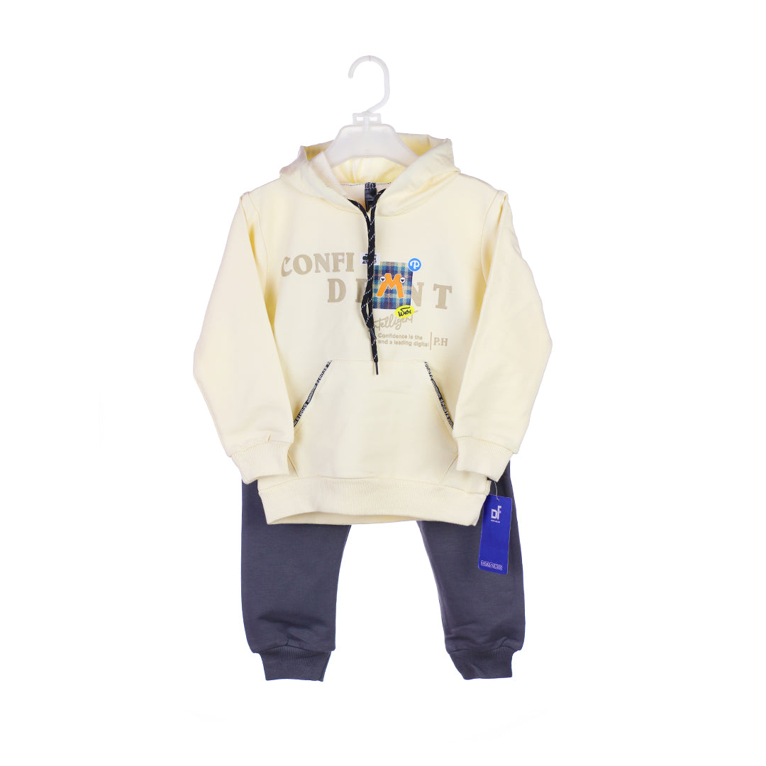 2-Piece "Confident" Hoodie & Jogger Pant Set for Boys