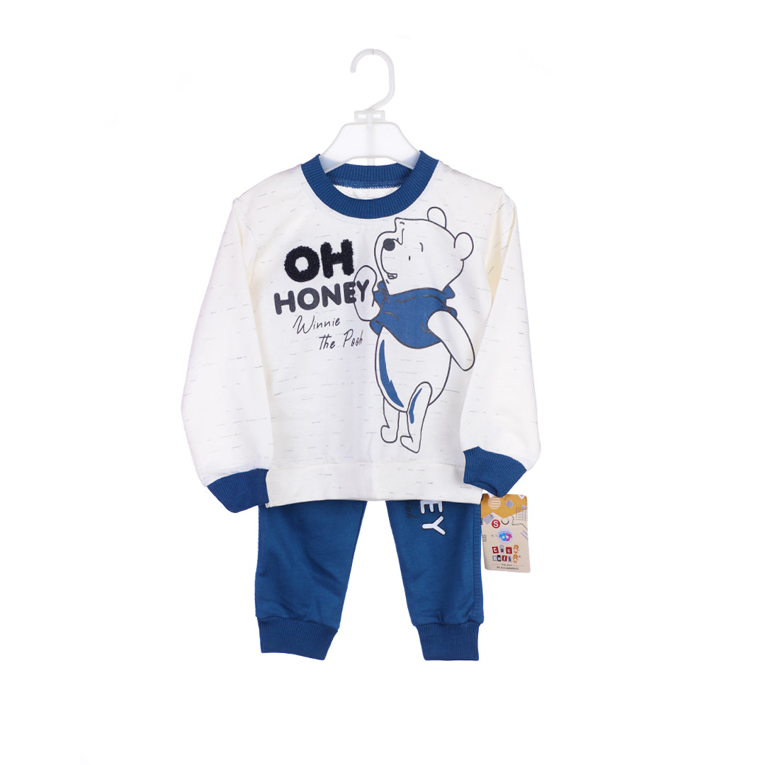 "Oh Honey" Terry Cloth Trouser Shirt