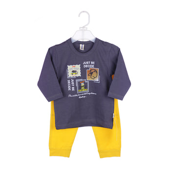 Baby Boys 2-Piece Outfit – Long Sleeve Shirt & Trouser