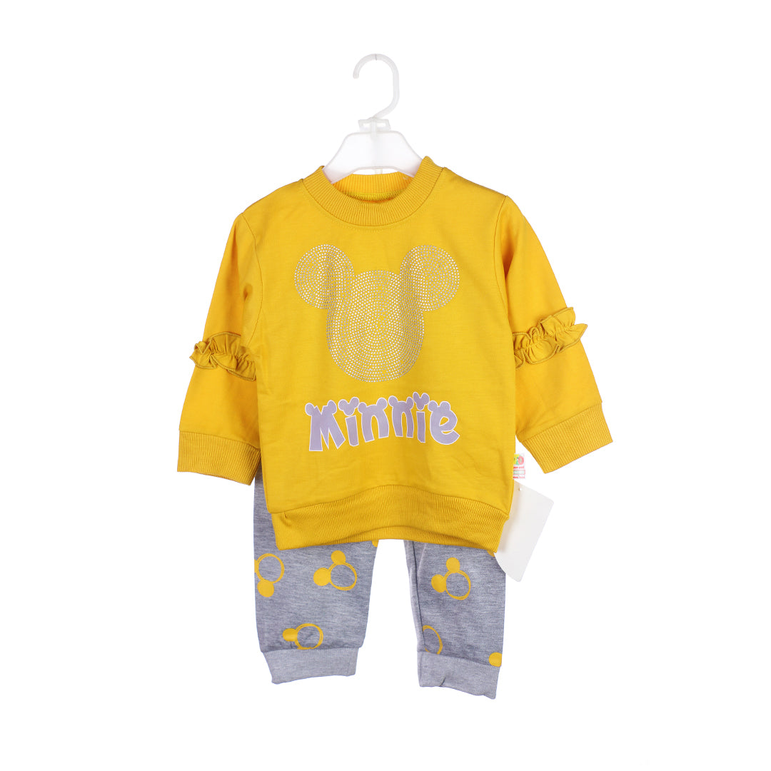 Cute Minnie Mouse Cozy Trouser Shirt Set