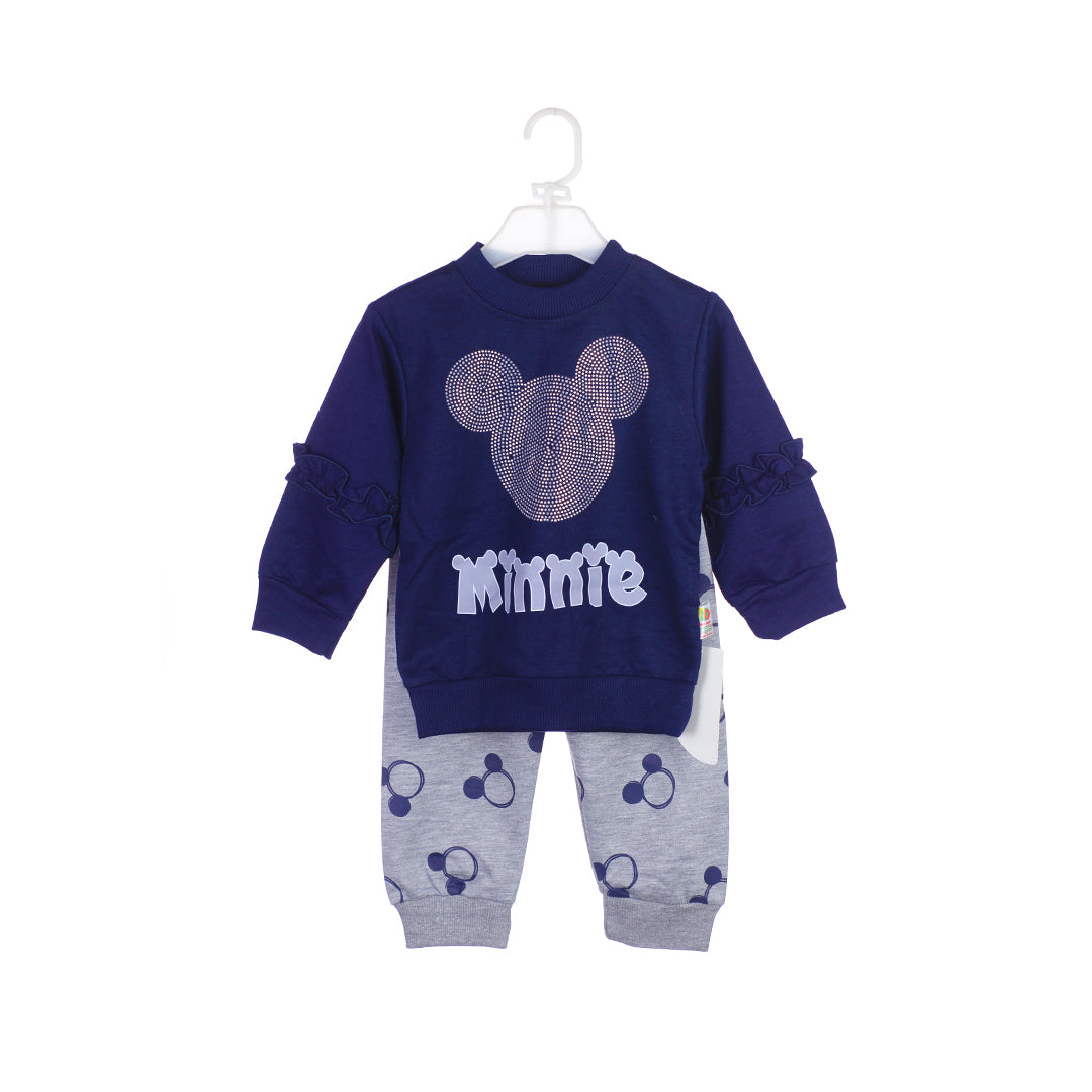 Cute Minnie Mouse Cozy Trouser Shirt Set