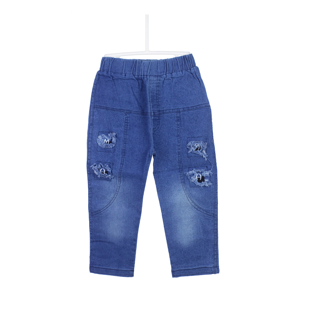 Toddler Boys' Smiley Face Vest Graphic Tee and Jeans Set
