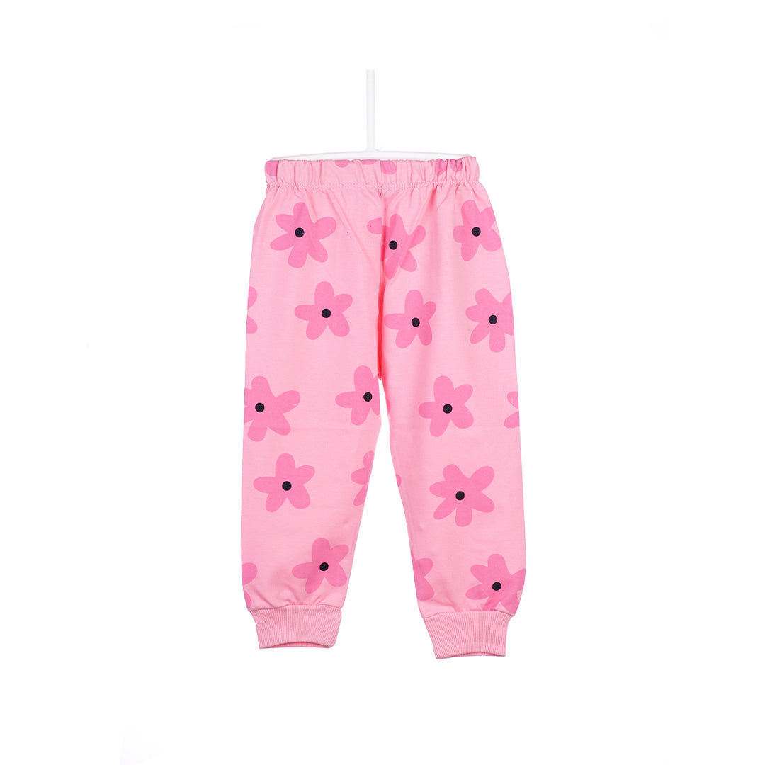 Baby Girl's Heart & Flower Sweatshirt and Trouser Set