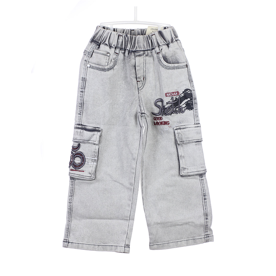 LOOSE FIT CARGO JEANS