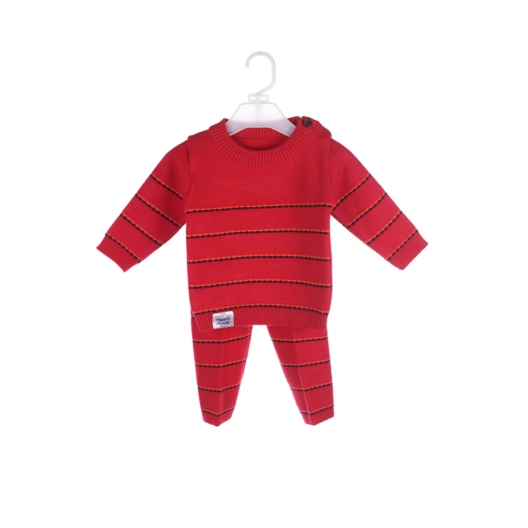Infant's Classic Striped Knit Sweater and Pants Set