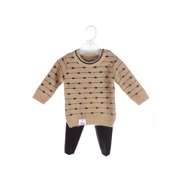 Baby's Ultra-Soft Rabbit Wool Sweater and Trouser Set