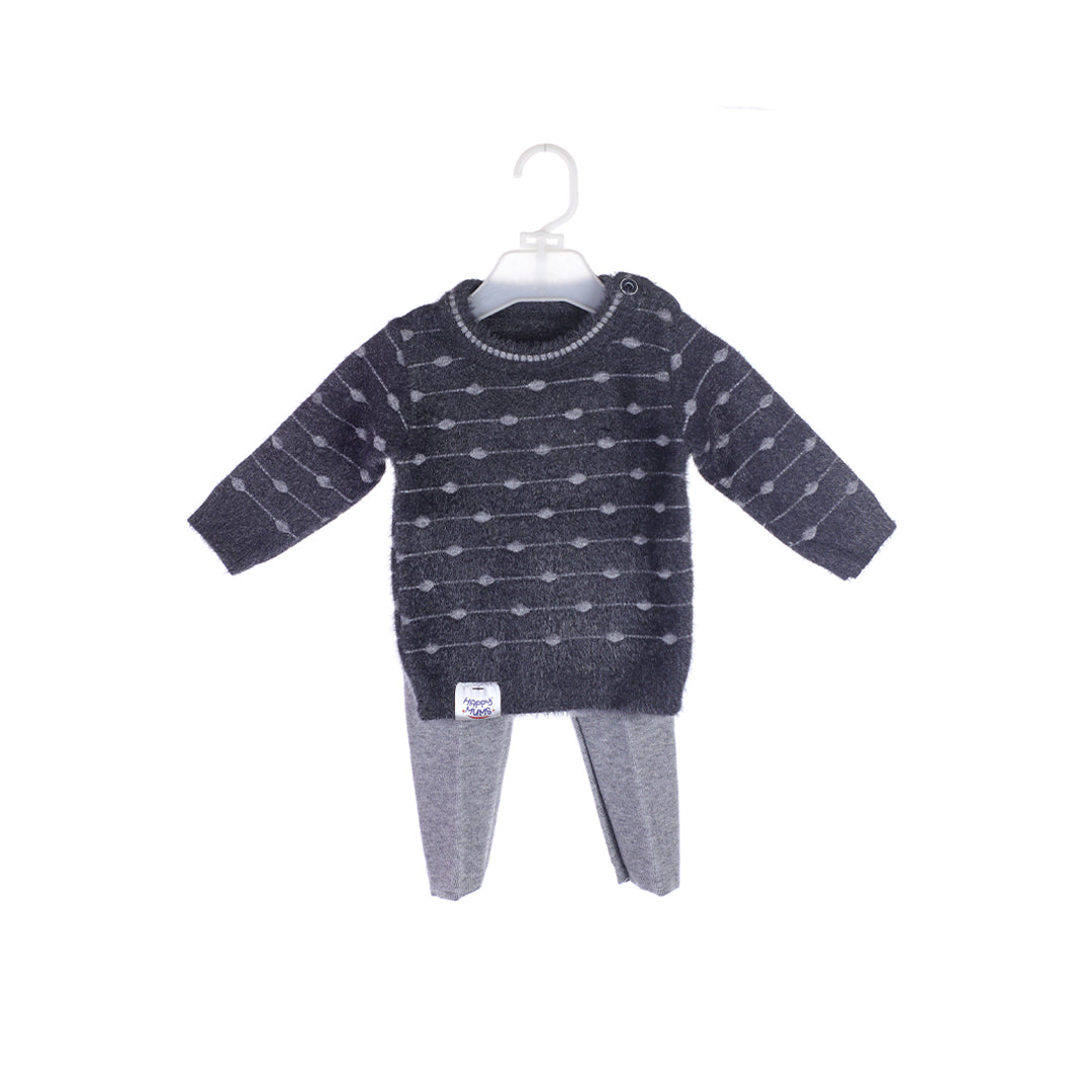 Baby's Ultra-Soft Rabbit Wool Sweater and Trouser Set