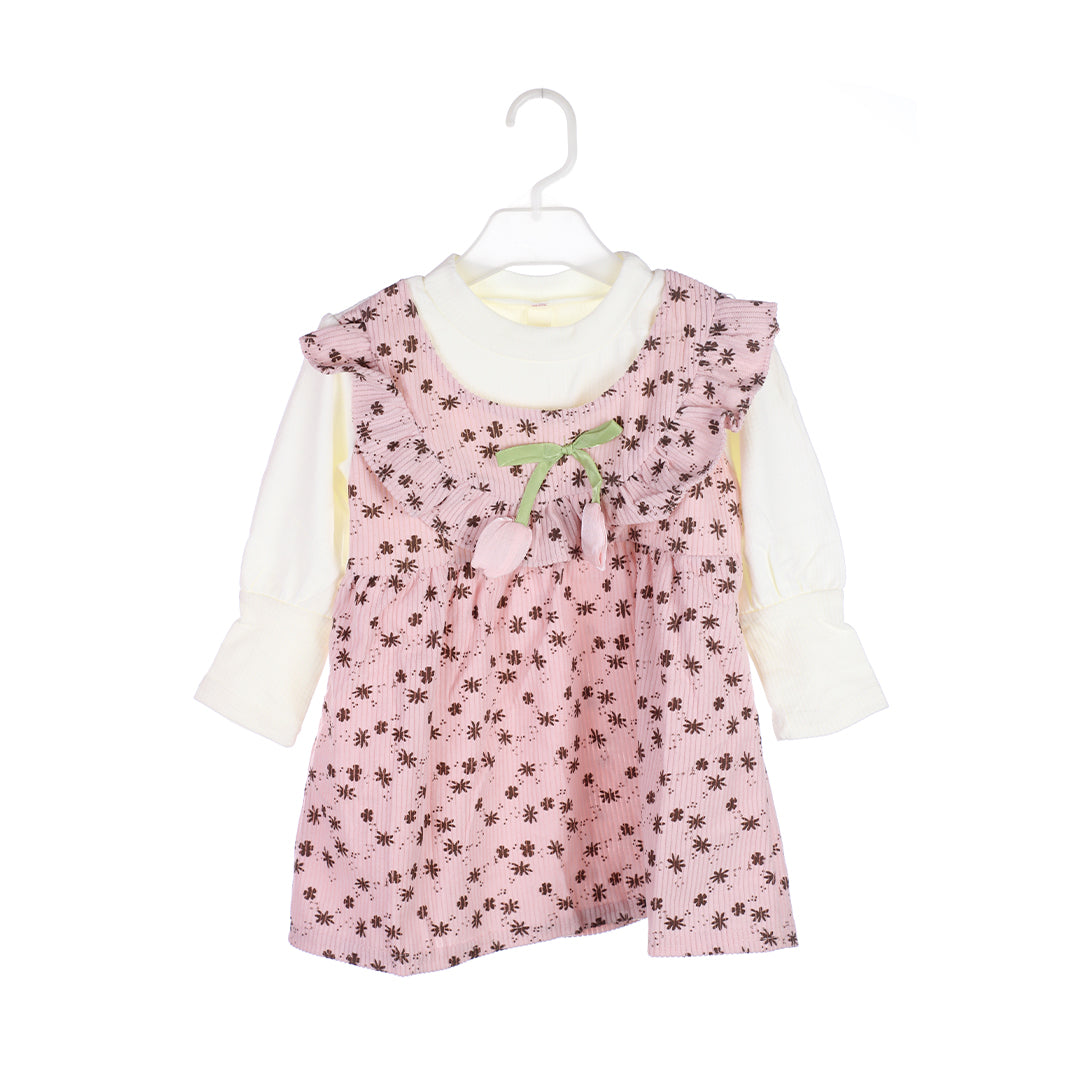 Baby Girl's Pink Floral Frock