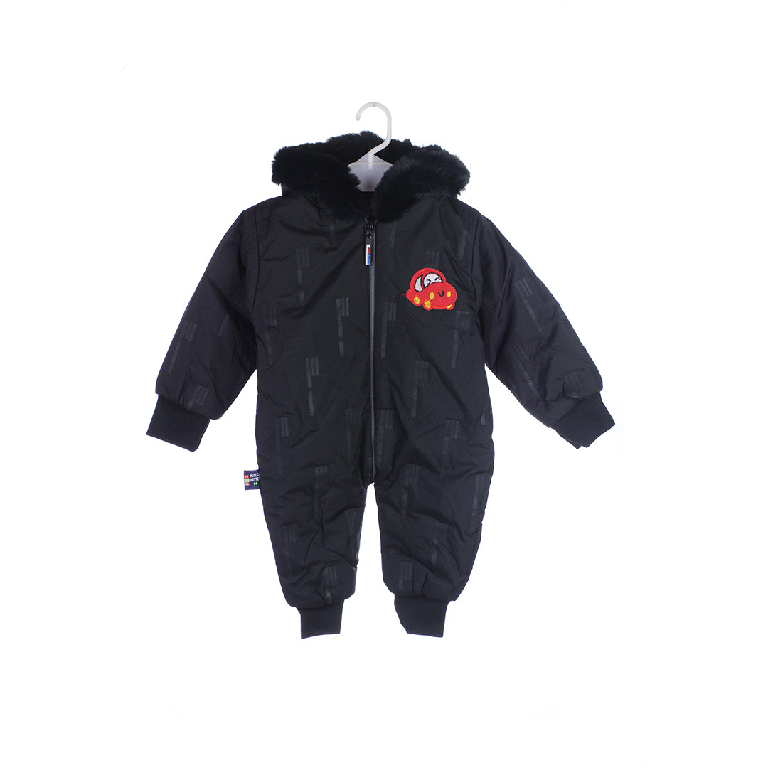 Infant Quilted Hooded Winter Romper Snowsuit