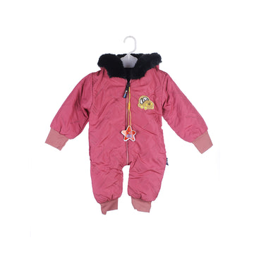Infant Quilted Hooded Winter Romper Snowsuit