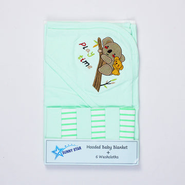 BABY WRAPPING SHEET & FACE TOWEL SET