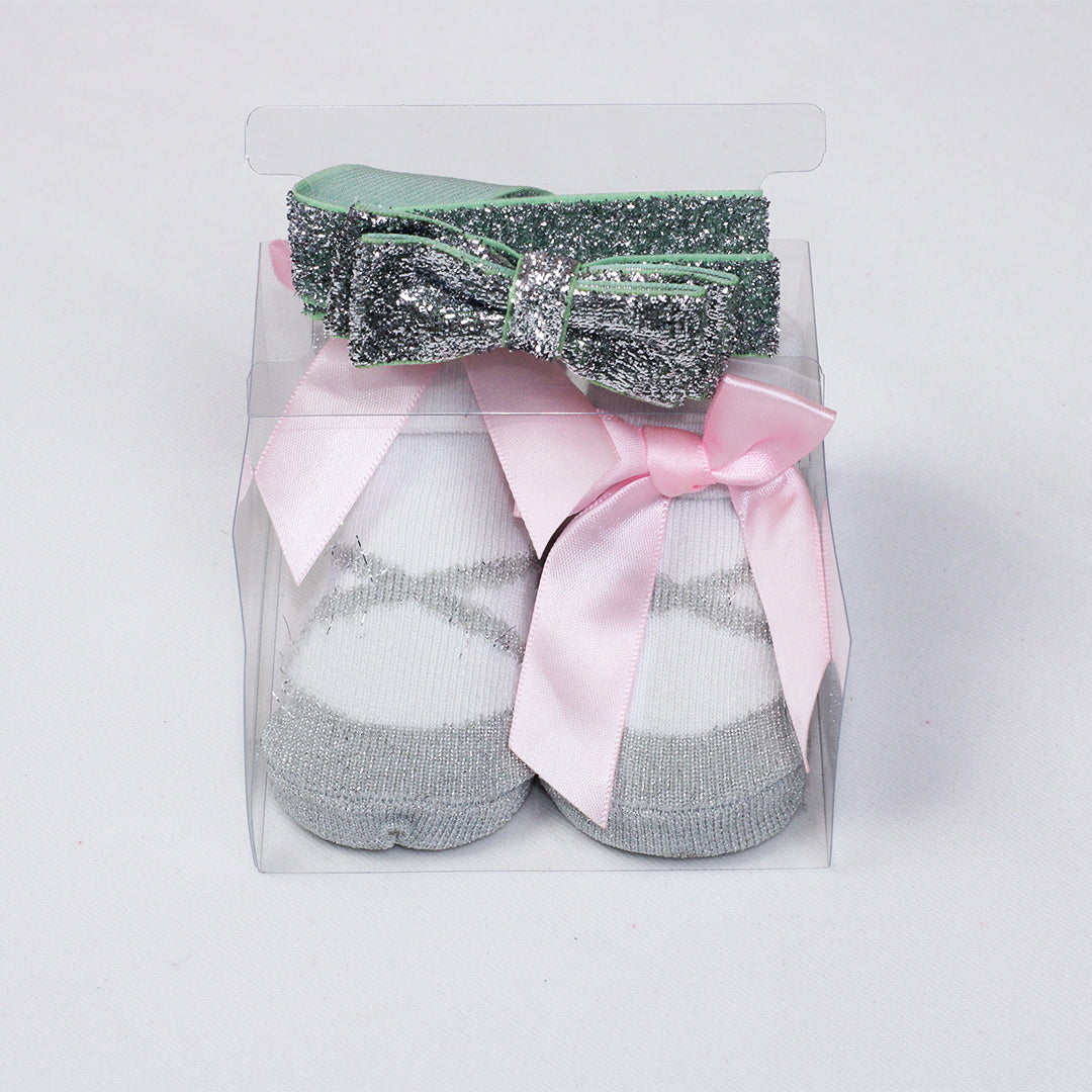 HEADBAND AND BOOTIES SET