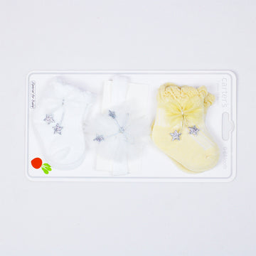 Carter's 2 Pairs of Socks & 1 Headband