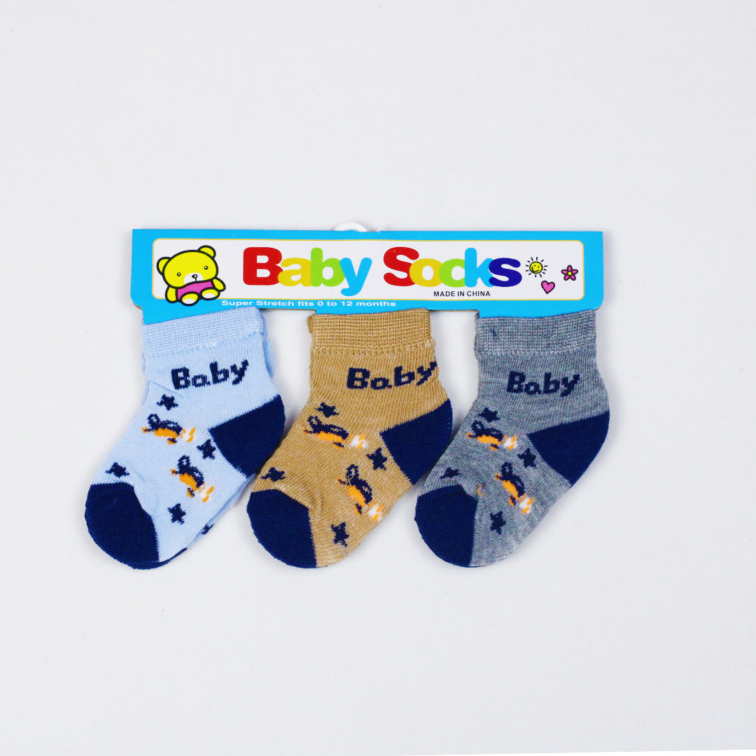 BABY'S IMPORTED 3 PAIR SOCKS