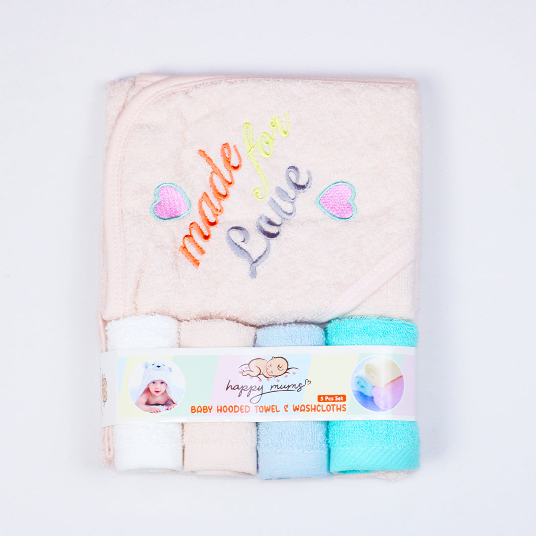 BABY BATH & FACE TOWEL SET