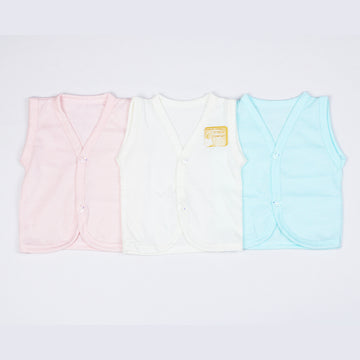 BABY 3 PCS VEST SET FRONT OPEN
