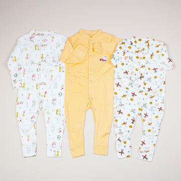 CARTER'S BLUEFLY 3 PIECE SLEEPSUIT