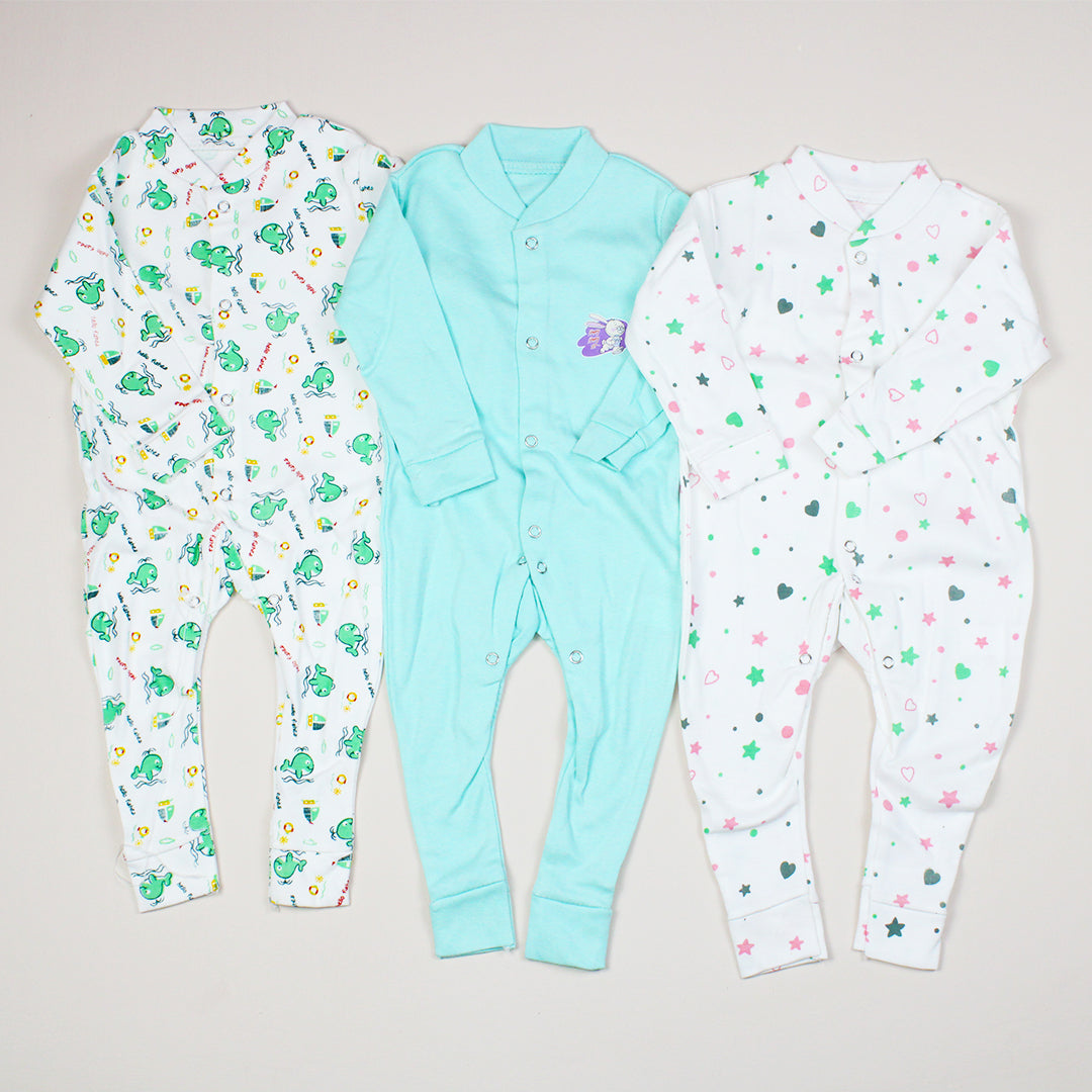 CARTER'S BLUEFLY 3 PIECE SLEEPSUIT