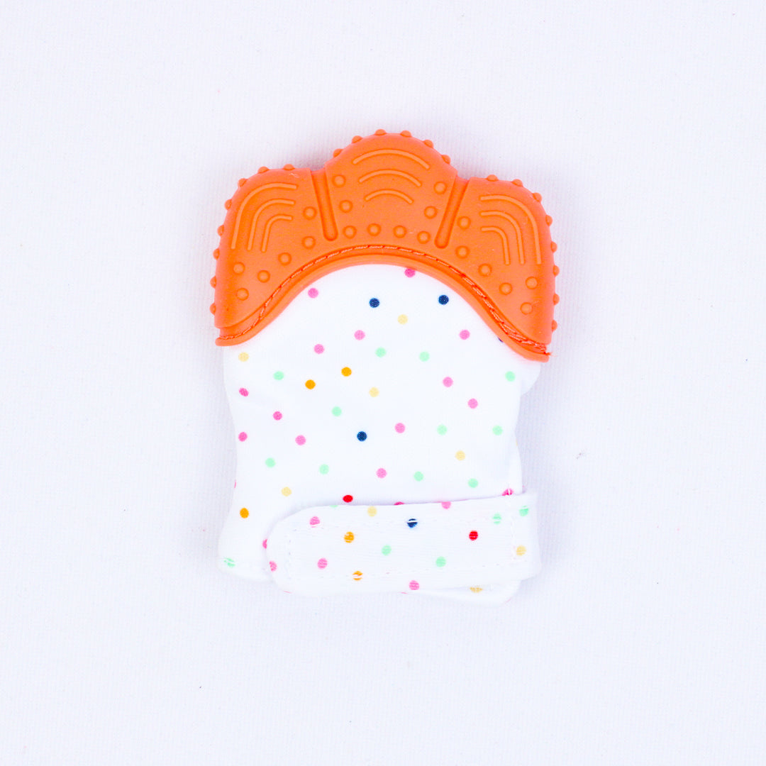 BABY GLOVE TEETHER ORANGE COLOR