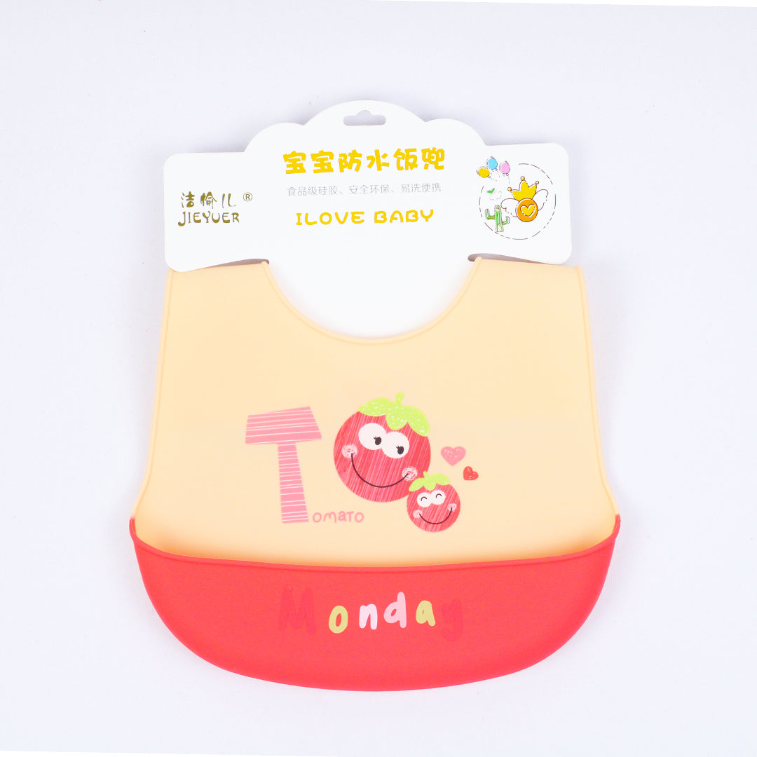 SOFT SILICONE BABY POCKET BIB